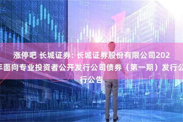 涨停吧 长城证券: 长城证券股份有限公司2025年面向专业投资者公开发行公司债券（第一期）发行公告