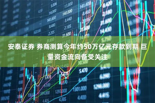 安泰证券 券商测算今年约50万亿元存款到期 巨量资金流向备受关注